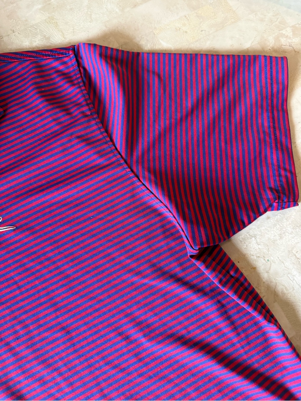 Rhoback The Birdie Stripe Men’s Short Sleeve Polo - Picture 6 of 11